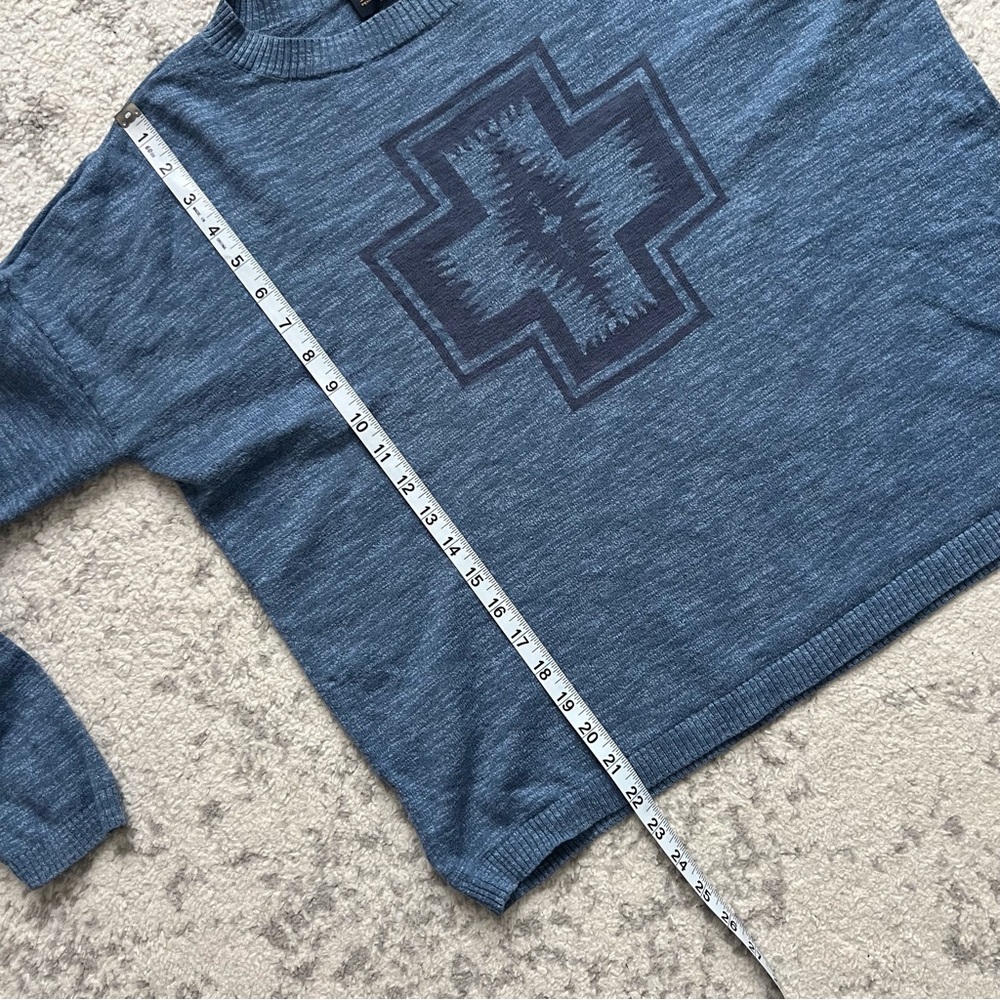 Pendleton Harding Pattern Sweater Blue Aztec Sout… - image 6